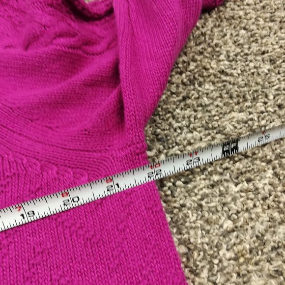 Women's Pink Cardigan Sweater - Picture 6 of 9